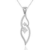 Gümüş Tek Taş Kadın Kolye