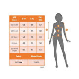 Lucky Life Kadın Uzun Kollu Yuvarlak Yakalı Viskon Bluz