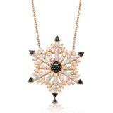 Gümüş Kar Tanesi Kadın Kolye