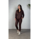 Lucky Life Kadın Uzun Kollu Kapüşonlu Ikili Takım