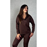Lucky Life Kadın Uzun Kollu Kapüşonlu Ikili Takım
