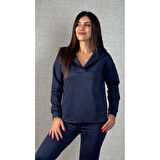 Lucky Life Kadın Uzun Kollu Kapüşonlu Ikili Takım