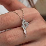 Gümüş Peri Kızı Kadın Kolye