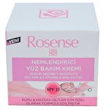 Rosense Nemlendirici Krem Hassas ve Kuru Ciltler İçin Su Bazlı Yağsız Nemlendirici Yüz Bakım Kremi 50 ml