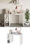 Decormet Buca Çalışma Masası Beyaz