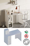 Decormet Buca Çalışma Masası Beyaz