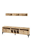 Decormet Drew Tv Ünitesi Safir Meşe -Dec-20043