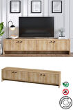 Decormet Jimmy Tv Sehpası Safir Meşe -Dec-20046