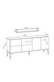 Decormet Stella Konsol Carrara Marbel