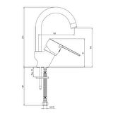 LİTE LAVABO BATARYASI KUĞU BORU 102188146 ( 5 Yıl ECA Garantili )