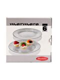 Paşabahçe 10266 Marmara Tatlı Tabak 19.8cm 6 lı