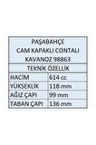 Paşabahçe Vakumlu 614 ml Cam Kavanoz Seti