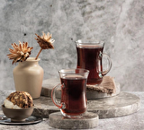 Paşabahçe 6 lı keyif kulplu çay bardağı - çay bardak