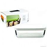 Paşabahçe 53733 snowbox 2 li cam saklama kabı 420 cc yeşil
