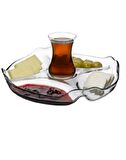 Paşabahçe 10467 Bölmeli Küçük Çerez ve Kahvaltı Tabağı 25 cm