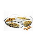Paşabahçe 10467 Bölmeli Küçük Çerez ve Kahvaltı Tabağı 25 cm