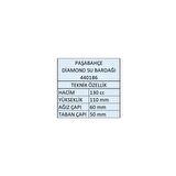 Paşabahçe 440186 Diamond 12li Ayaklı Kahve Yanı Su Bardak