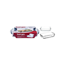 PAŞABAHÇE 159190 BORCAM 2 Lİ MİDİ DİKDÖRTGEN TEPSİ SET