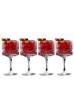 Paşabahçe elysia ayaklı martini kadeh - 4 lü çok amaçlı sunum bardağı
