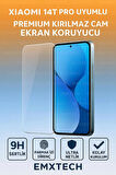 XIAOMİ Mİ 14T PRO Premıum Kırılmaz Cam Ekran Koruyucu