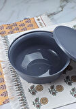Soft Plastik Saklama Kabı - Mutfak Saklama Kutusu - 2 Litre, 23 CM - Gri