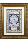 İslami Tablo 55x68 cm Tıpkı Basım Hat Sanatı Dekoratif Çerçeveli ''Hilye-i Şerif ''