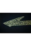 İslami Tablo 86X37 cm Hat Sanatı El Yazması Dekoratif Çerçeveli Elif Formunda Nazar Ayeti