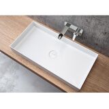 VitrA Memoria M58000001000 Dikdörtgen Çanak Lavabo, 80cm, Beyaz