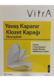 Vitra Yavaş Kapanan Oval Klozet Kapağı Beyaz 