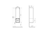 VitrA Frame 61260 Boy Dolabı, Çekmeceli