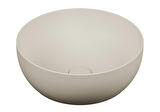 VitrA Outline Yuvarlak Çanak Lavabo, 40 cm, Mat Bej