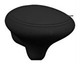 VitrA İstanbul Asma klozet 4518B470-0090 Rim-ex - gizli montajlı - 53 cm - taharet borulu - taharet borusu girişi sıva altı uygulamalı - Clean - siyah