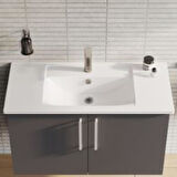 VitrA Integra Etajerli lavabo 7057B003-0001 Dikdörtgen - 100x47 cm - tek armatür delikli - su taşma delikli - beyaz