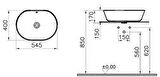 VitrA Geo Oval Çanak Lavabo 55 cm 7427B003-0016