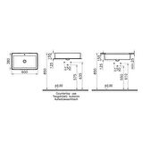 VitrA Nuo 7434B003-0012 Tezgah Üstü Lavabo,Beyaz, 60cm