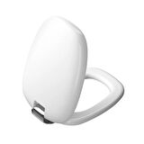 VitrA Plural 126-001-009 Klozet Kapağı, Yavaş Kapanır, Kolay Çıkabilir, Mat Beyaz