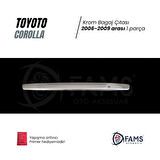 Toyota Corolla Krom Bagaj Çıtası 2006-2009 Ve Üzeri P.çelik