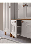Ücretsiz Montaj-%100 MDF-Aytaşı-Bohem Sümbül Aynalı Portmanto