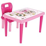 Pilsan Modern Sandalyeli Çalışma Masası - Pembe