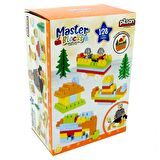03 571 Pilsan, Aksesuarlı Master Bloklar 128 Parça, 10 lt saklama kabında