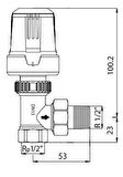 E.C.A 1/2 Termostatik Radyatör Valfi Köşe Trv3 602120531