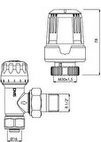 E.C.A Termostatik Radyatör Valfi Köşe ( Ø 16 X 2 Mm) Trv3 602120549