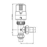 E.C.A Termostatik Radyatör Valfi Köşe Pex Trv4 16x2 602120780