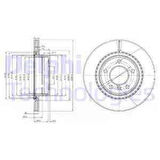 Bmw Fren Diski Arka (havalı) E87 E90 E92 - Delphi Bg3901c
