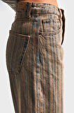 Kadın T.Kot Rengi 1w48 Loose Fit Özel Yıkama %100 Koton Denim