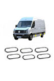 Vw Crafter Krom Yan Reflektör Çerçevesi 6 Prç. 2006-2016 P.çelik