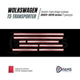 Vw T5 Multivan Uyumlu Krom Yan Kapı Çıtası 7 Prç 2003-2015 P.çelik (UZUN ŞASE)