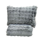 COMFORT YORGAN SETİ ÇİFT KİŞİLİK PUFF LORİA GRİ