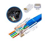 Elitstore RJ45 Konnektör Yeni Nesil Açık Uçlu 100 Lü Paket 