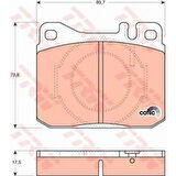 Mercedes Fren Balatası On W123 80>85 C123 77>85 W126 85>91 C126 85>91 R107 80>85 - Trw Gdb264